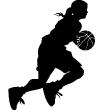Figures wall decals - Wall decal Silhouette basketball player - ambiance-sticker.com