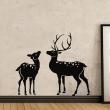 Animals wall decals - Silhouette deer Wall decal - ambiance-sticker.com