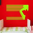 Figures wall decals - Wall decal Silhouette Moonwalk choreographer - ambiance-sticker.com