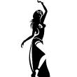 Figures wall decals - Wall decal Silhouette exotic dancer - ambiance-sticker.com