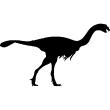 Animals wall decals - Silhouette dinosaur Wall decal - ambiance-sticker.com