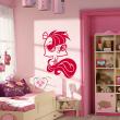 Wall decals for kids - Silhouette bushy-tailed squirrel wall decal - ambiance-sticker.com