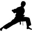 Figures wall decals - Wall decal Silhouette Karateka - ambiance-sticker.com