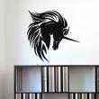 Animals wall decals - Silhouette unicorn mane shiny Wall decal - ambiance-sticker.com