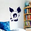 Wall decals for kids - Silhouette dog head wall decal - ambiance-sticker.com