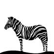 Animals wall decals - Silhouette zebra Wall decal - ambiance-sticker.com