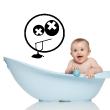 Wall decals for babies  Smiley globe wall decal - ambiance-sticker.com