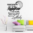 Wall decals music - Wall decal Somewhere over the rainbow - Lullaby - ambiance-sticker.com