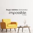 Wall decals with quotes - Wall decal Soyez réalistes : demandez l'impossible - Che Gevara - ambiance-sticker.com