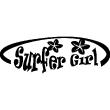 Sports and football  wall decals - Wall decal surfer girl - ambiance-sticker.com