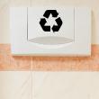 Bathroom wall decals - Wall decal recycle symbol - ambiance-sticker.com