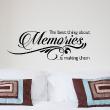 Wall decals with quotes - Wall decal The best thing about memories - decoration - ambiance-sticker.com