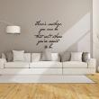 Wall decals with quotes -  Wall decal There's nowhere you can be - decoration - ambiance-sticker.com