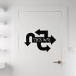 Wall decals for doors - Wall decal door This way - ambiance-sticker.com