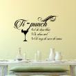 Wall decals with quotes - Wall decal Ti - Punch  decoration - ambiance-sticker.com