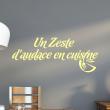 Wall decals for the kitchen - Wall decal Un zeste d'audace en cuisine - ambiance-sticker.com