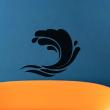 Bathroom wall decals - Wall decal Artistic waves - ambiance-sticker.com