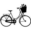 Figures wall decals - Wall decal Flowers on a bicycle - ambiance-sticker.com