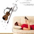Violin decal - ambiance-sticker.com