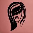 Figures wall decals - Wall decal girl face 2 - ambiance-sticker.com