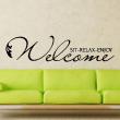 Wall decals with quotes - Wall decal Welcome sit relax enjoy - ambiance-sticker.com