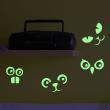 Glow in the dark  wall decals - Wall decal animal eyes - ambiance-sticker.com