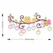 Animals wall decals - Owls and hearts on a tree wall decal - ambiance-sticker.com