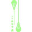 phosphorescent wall decals - Wall decal bulbs - ambiance-sticker.com