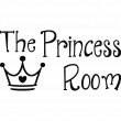 Wall decals for doors - Wall decal door The princess room - ambiance-sticker.com