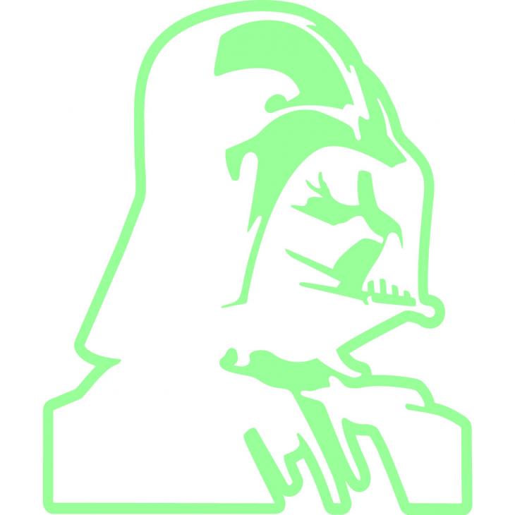 Glow in the dark   wall decals - Wall decal Dart Vader - ambiance-sticker.com