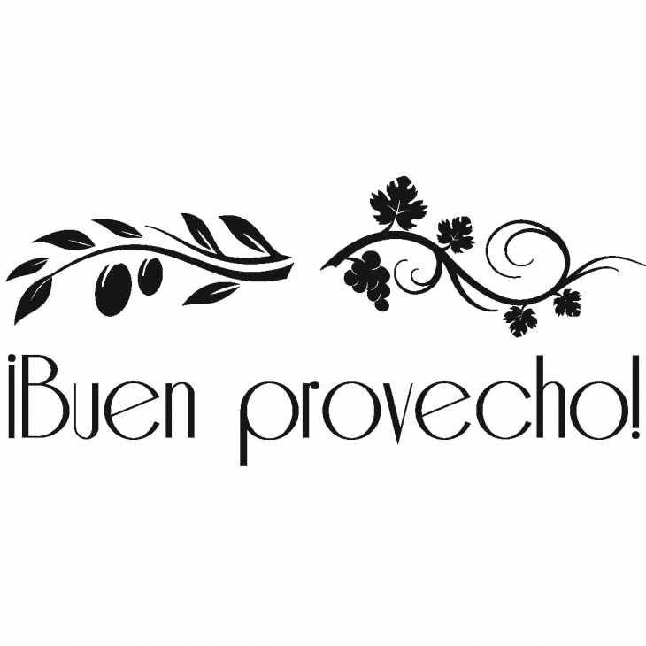 Wall decals with quotes - Wall decal Buen provecho - ambiance-sticker.com
