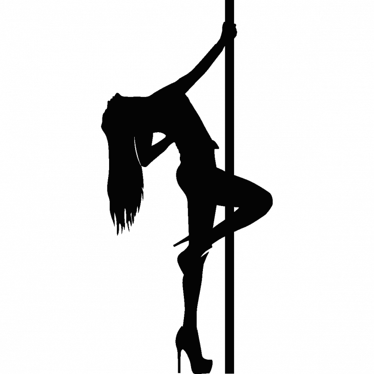 Figures wall decals - Wall decal pole dancer - ambiance-sticker.com