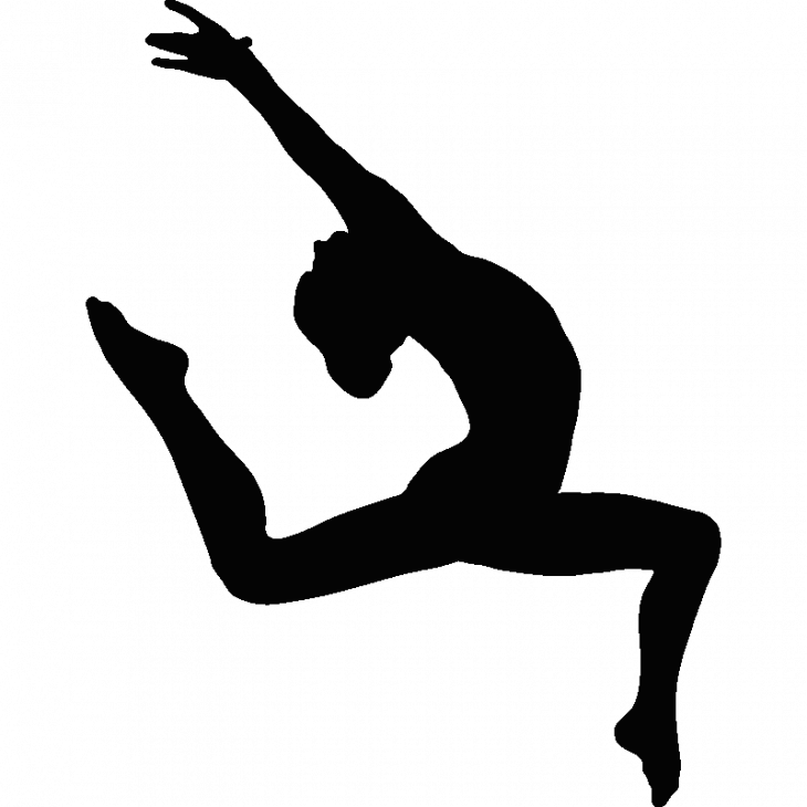 Sports and football  wall decals - Wall decal female gymnast 2 - ambiance-sticker.com
