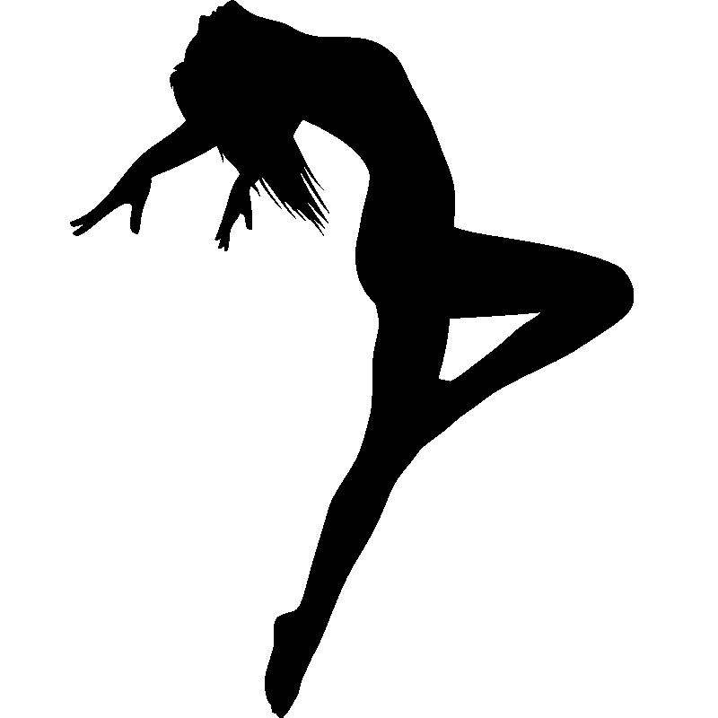 Stickers de silhouettes et personnages - Sticker Figure Danseuse