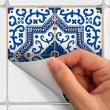stickers carreaux de ciment - 60 stickers carrelages azulejos Facundo - ambiance-sticker.com