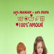 Stickers muraux pour les enfants - Sticker 100% amour - ambiance-sticker.com