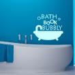Stickers muraux pour salle de bain - Sticker Bath book bubbly - ambiance-sticker.com