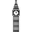 Sticker Big Ben en 2D - ambiance-sticker.com