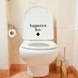 Sticker pour salles de bain, toilettes et WC : texte boite à idées - ambiance-sticker.com