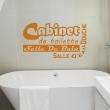 Stickers muraux pour salle de bain - Sticker mural Cabinet de toilette - ambiance-sticker.com