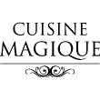 Stickers muraux pour la cuisine - Sticker citation  Cuisine magique&#8203; - ambiance-sticker.com