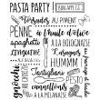 Stickers muraux citations - Sticker citation cuisine pasta party - ambiance-sticker.com