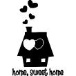 Sticker citation Home, sweet home - ambiance-sticker.com