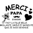 Stickers muraux citations - Sticker Merci papa - ambiance-sticker.com