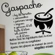 Stickers muraux pour la cuisine - Sticker citation recette Gaspacho... Régalez - vous!&#8203; - ambiance-sticker.com