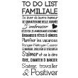 Stickers muraux citations - Sticker citation to do list familiale - ambiance-sticker.com