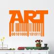 Stickers muraux design - Sticker mural Code bar art - ambiance-sticker.com