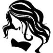 Stickers de silhouettes et personnages - Sticker coiffure de star - ambiance-sticker.com