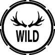 Stickers muraux design - Sticker mural Corn de cerf - Wild - ambiance-sticker.com