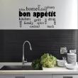 Stickers muraux pour la cuisine - Sticker cuisine design Bon appétit&#8203; - ambiance-sticker.com